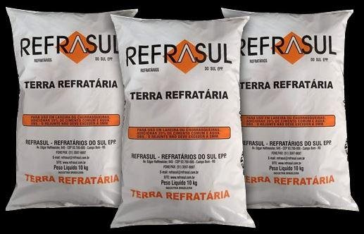TERRA REFRATARIA COM 10KG REFRASUL (D00028)