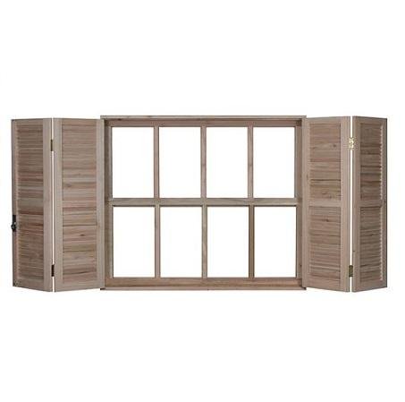 JANELA 100X100 EUCALIPTO GUILHOTINA VQ VENEZIANA EWK G990 RONDOSUL [1625]