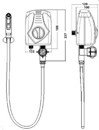 DUCHA HIGIENICA 3T 4300W 220V LORENZETTI (7560031)