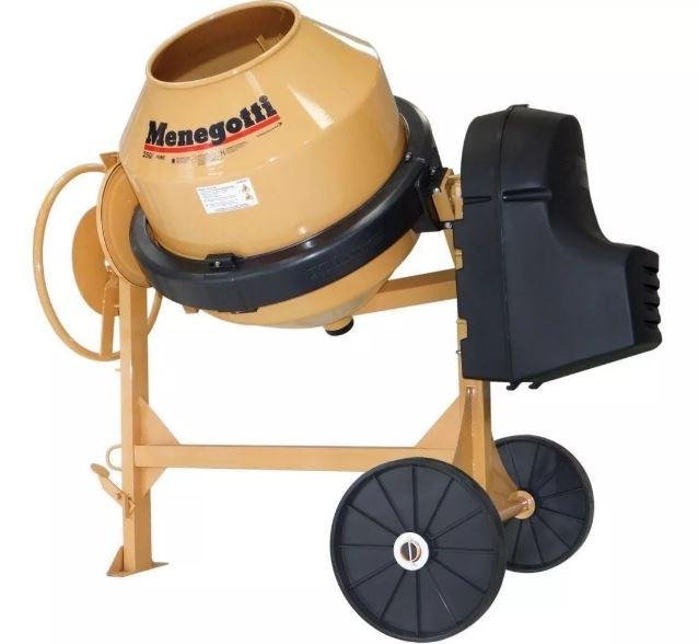 BETONEIRA 250L PRIME MOTOR MONOFASICO 1CV MENEGOTTI (40021031)