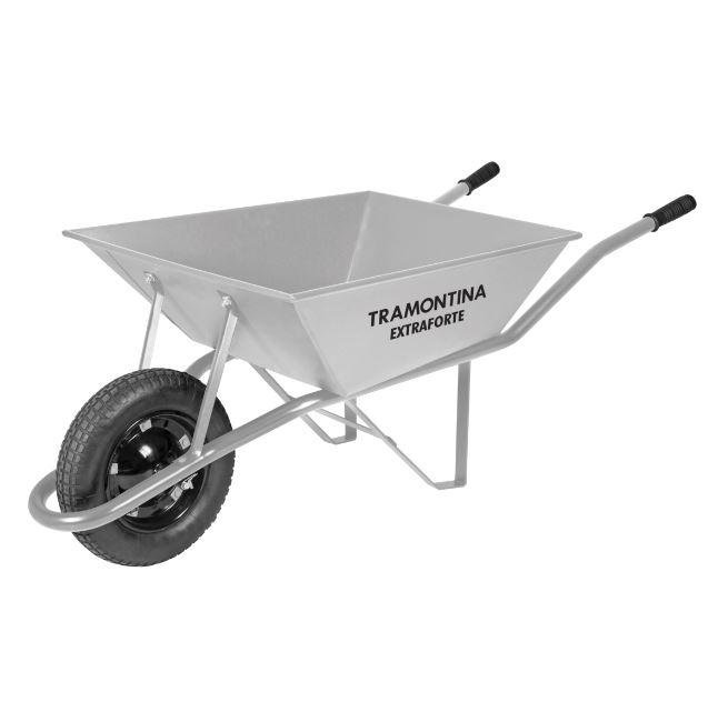 CARRINHO DE MAO REFORCADO CACAMBA QUADRADA CINZA TRAMONTINA (77714/435)