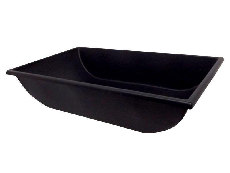 CAIXA PARA MASSA PVC 25L 17X38X59CM PRETA CIPLA (0548)