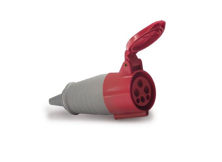 INDUSTRIAL VERMELHO PLUG FEMEA 32A 3P+T 380/440V IP-44 SOPRANO