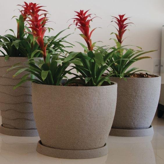 VASO JARDIM EUROPA REDONDO 24 CIMENTO JAPI (JVERC24)