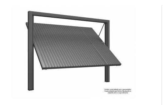 PORTA EXTERNA CONTRAPESO PARA GARAGEM 220X240 DIREITA MECAL (P401.2)