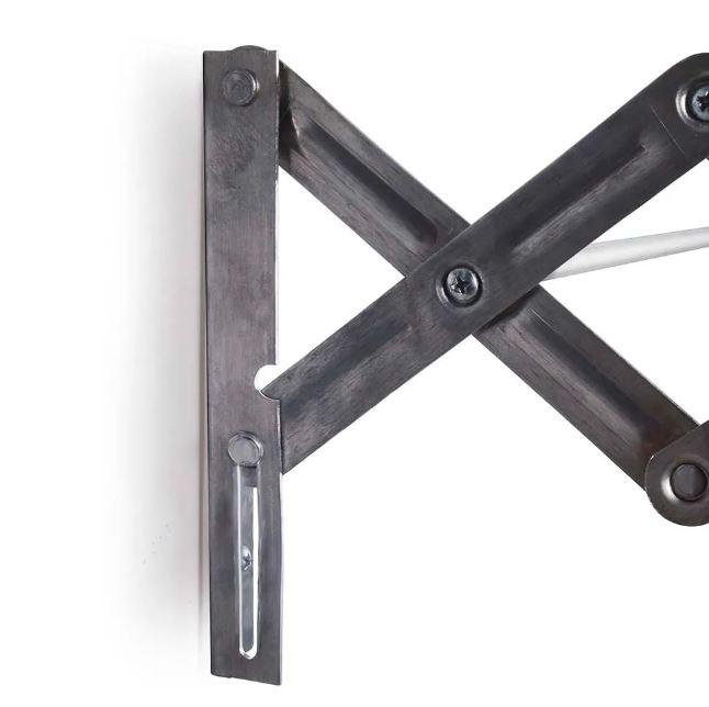 VARAL SANFONADO 100CM ALUMINIO MOR (6037)