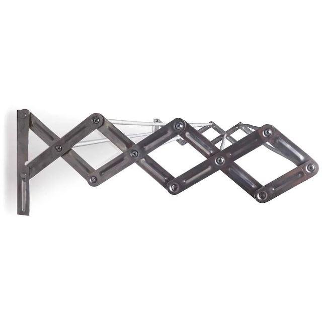 VARAL SANFONADO 100CM ALUMINIO MOR (6037)