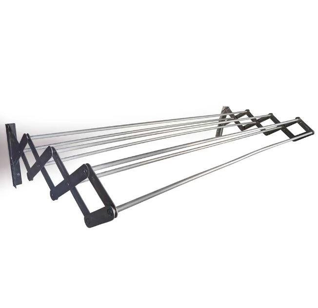 VARAL SANFONADO 100CM ALUMINIO MOR (6037)