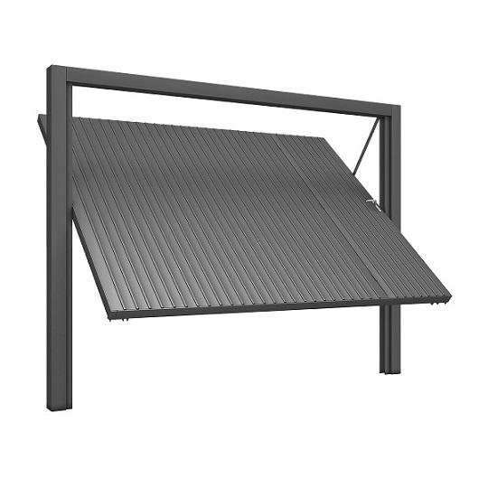 PORTA EXTERNA CONTRAPESO PARA GARAGEM 220X285 ESQUERDA MECAL (4002.1)