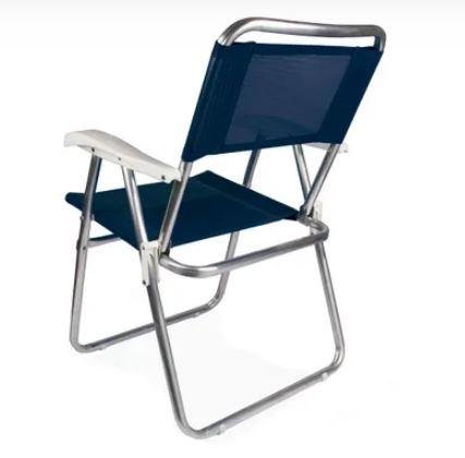 CADEIRA MASTER ALUMINIO AZUL MOR (002102)