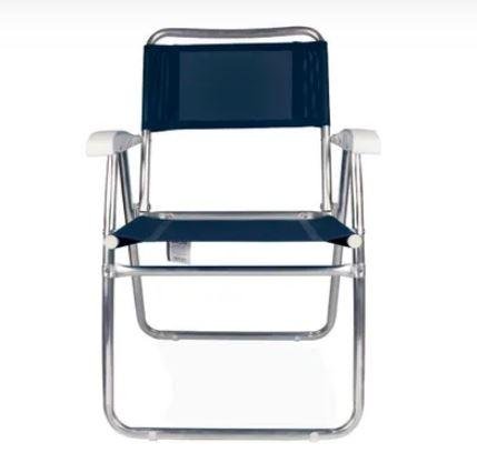 CADEIRA MASTER ALUMINIO AZUL MOR (002102)