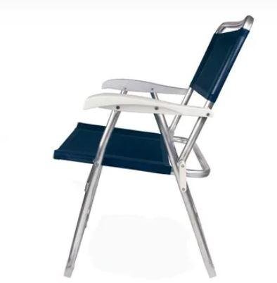 CADEIRA MASTER ALUMINIO AZUL MOR (002102)