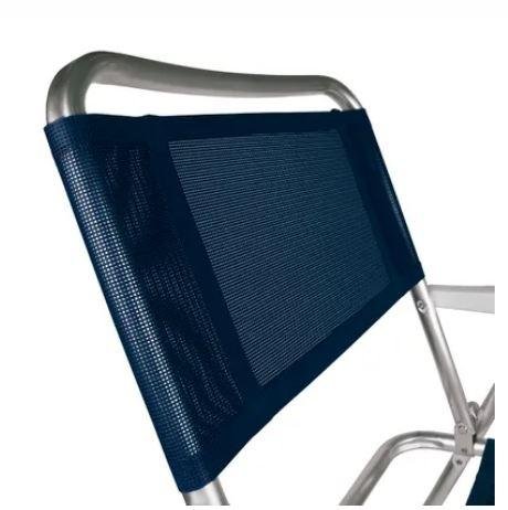 CADEIRA MASTER ALUMINIO AZUL MOR (002102)