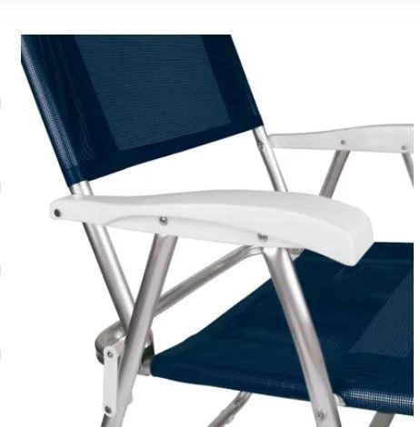 CADEIRA MASTER ALUMINIO AZUL MOR (002102)