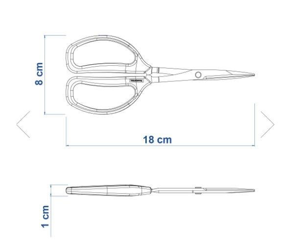 TESOURA PARA FRUTAS METALICA CABO PLASTICO TRAMONTINA (78310101)