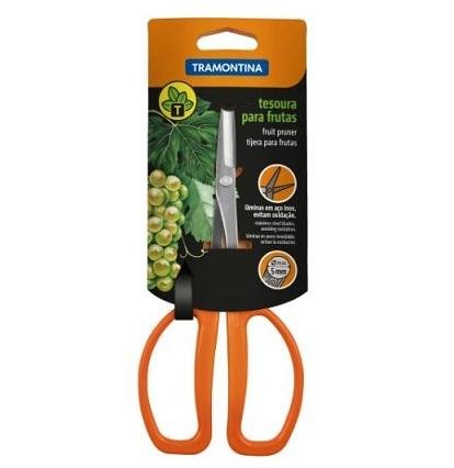 TESOURA PARA FRUTAS METALICA CABO PLASTICO TRAMONTINA (78310101)
