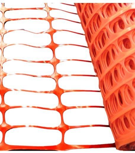 TELA TAPUME PLASTICA PARA CONSTRUÇÃO LARANJA 1,20MX50M ROMA (6511)